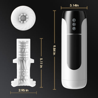 Taza portátil de masturbación vocal con 7 impulsos y calentamiento vibratorio