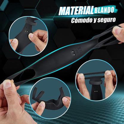【Hot new products】Anillo de pene eficaz a través de la vibración con 9 frecuencias.