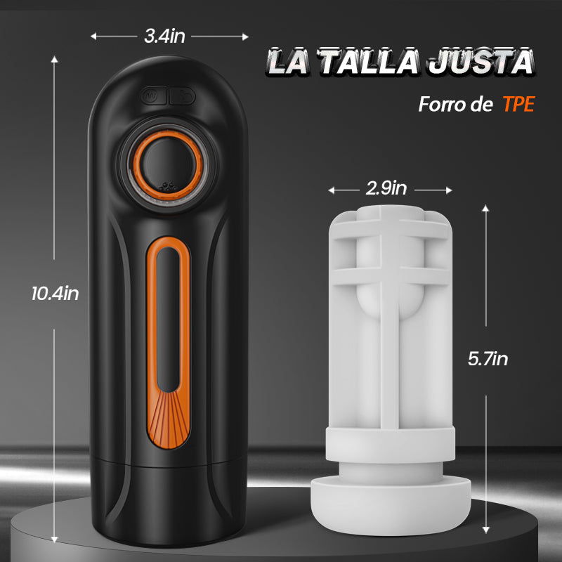 Alien  5 en 1 Masturbador  10 Vibraciones 4  Chupadas  Empujar+Vibrar+Chupar+Voz+Calor