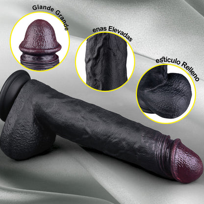 Maurice - Dildo Marrón Grande con Vibración y Calor para Hombres y Mujeres