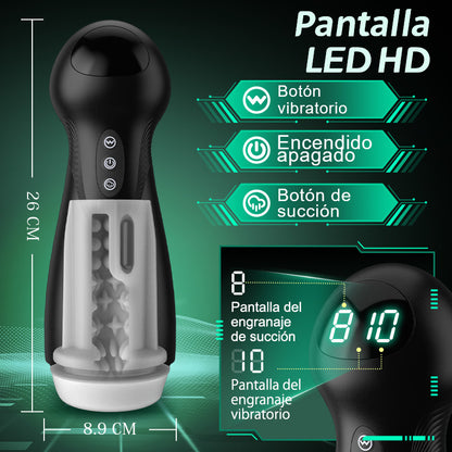 Evolution-8 Succionador 10 Vibrador One Touch Orgasmo Masturbador Digital al Vacío