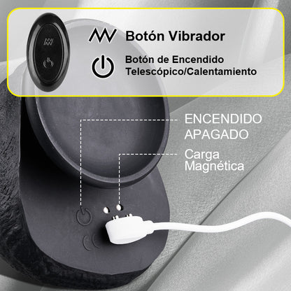Maurice - Dildo Marrón Grande con Vibración y Calor para Hombres y Mujeres