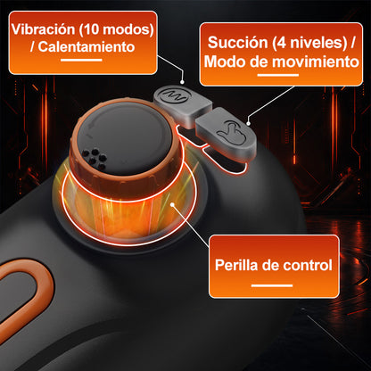 Alien - 5 en 1 Masturbador  10 Vibraciones 4  Chupadas  Empujar+Vibrar+Chupar+Voz+Calor