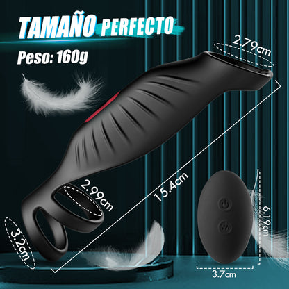 【Hot new products】Anillo de pene eficaz a través de la vibración con 9 frecuencias.