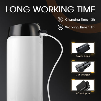 Taza portátil de masturbación vocal con 7 impulsos y calentamiento vibratorio