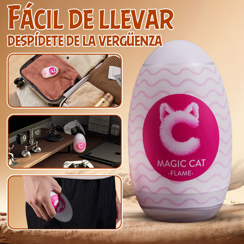 S-HANDE Sexo Oral Realista Masturbador Manual Portátil con Forma de Huevo Compañero de Orgasmos en Casa y de Viaje