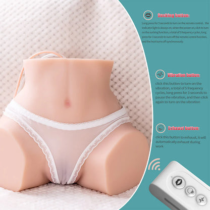 【Luna】Chupar el coño + nalgas vibrando muñeca sexual