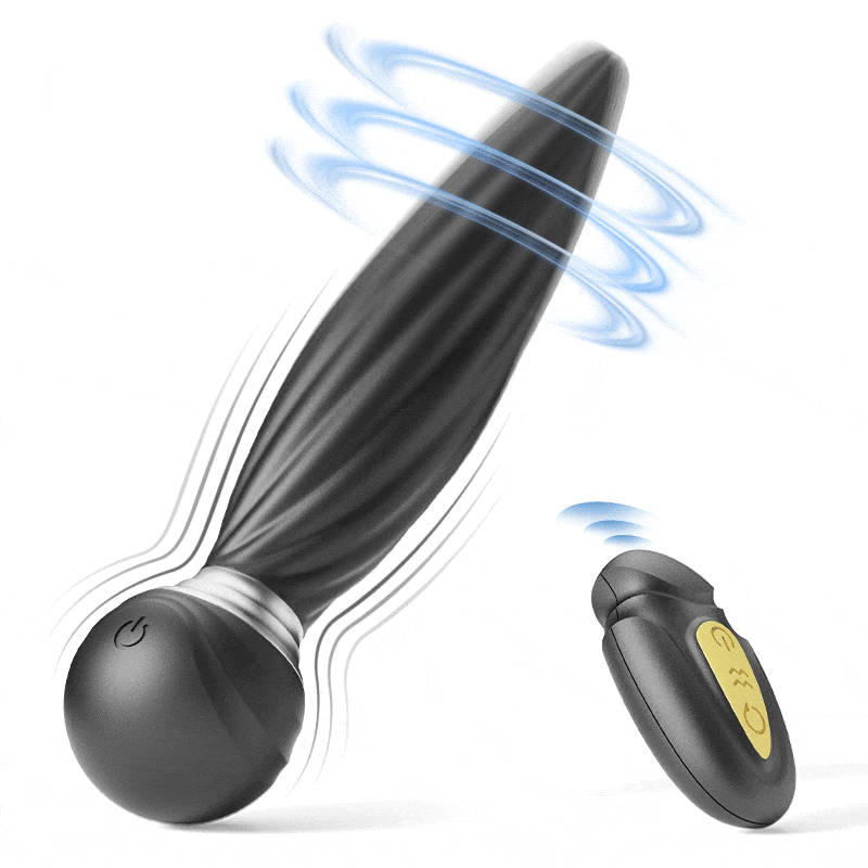 DAISY 7 Vibrators and 7 Rotating Heads Remote Anal Buttplug