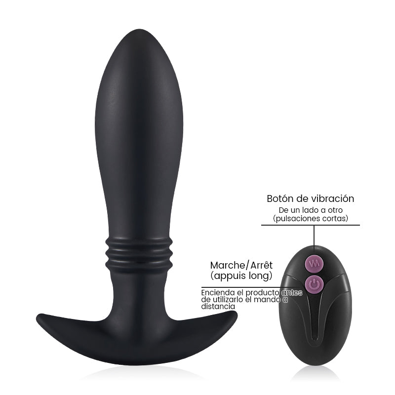 【NEW】Vibrador anal de próstata 10 empuja 10 vibra Acmejoy