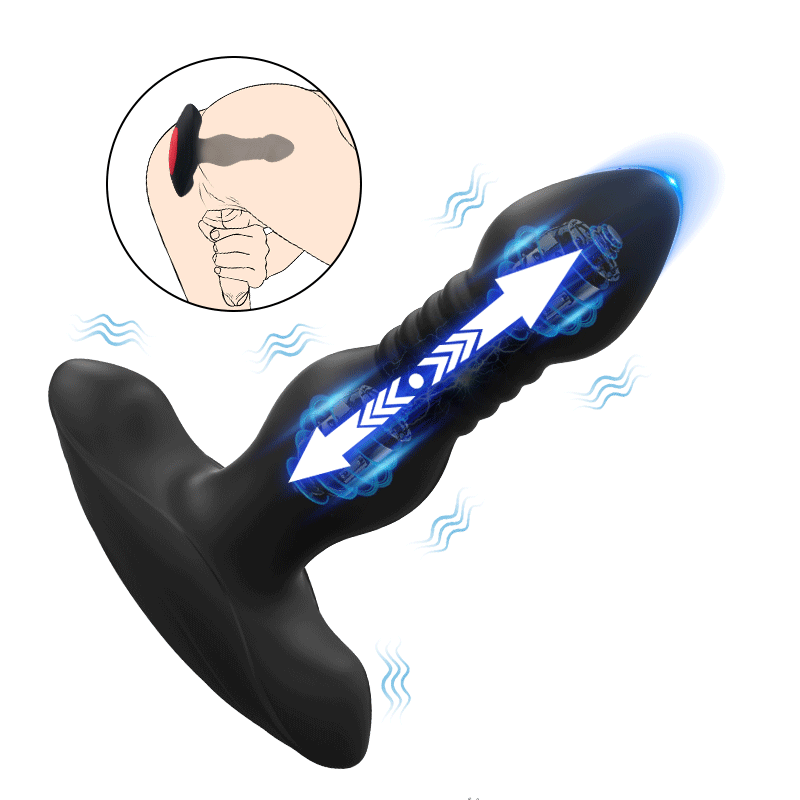 【HOT】Pioneer Prostate Anal Vibrator 3 Retractable Modes+10 Vibration Modes