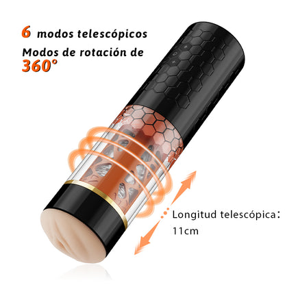 MASTER 6 copo de masturbação telescópico mãos-livres