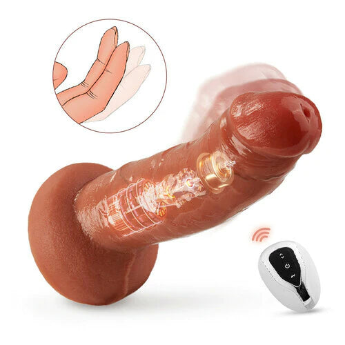 【NEW】MALE 13 CM Dildo 7 Flapping 10 Vibration