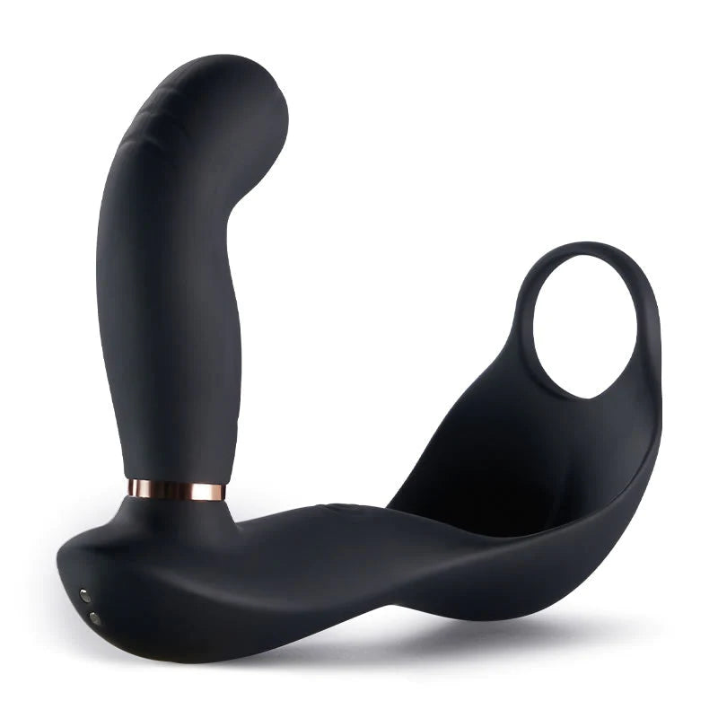 Bill 7 Bolas vibrantes y pulsantes Buttplug con Cockring