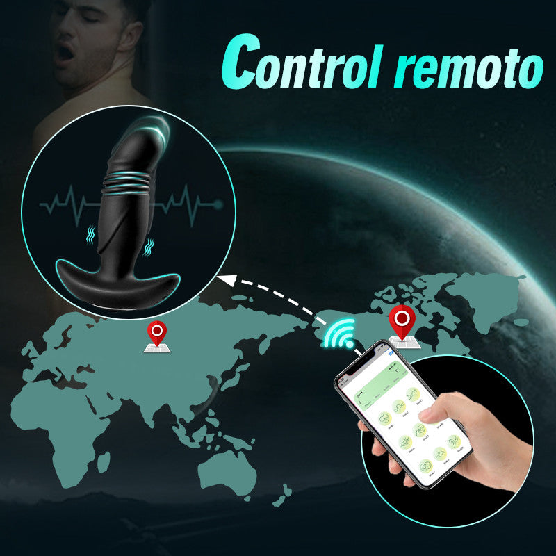 【LUCA】Estimulador de próstata com controle remoto APP 3 vibrações telescópicas 9