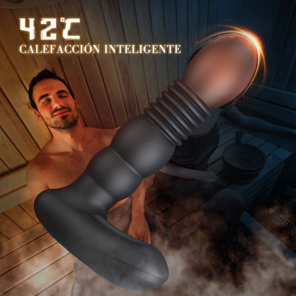 【Heatable】Prostate King 3 IN 1 6 Vibration 3 Pushing Heating Prostate Vibrator