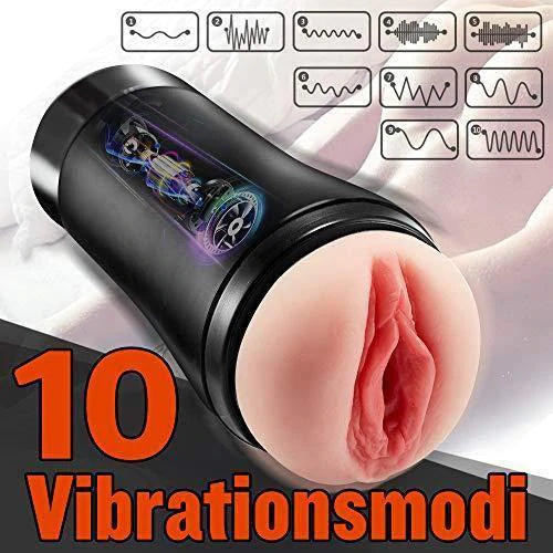 Candy Masturbação elétrica 10 padrões de vibração 3D estrutura vaginal