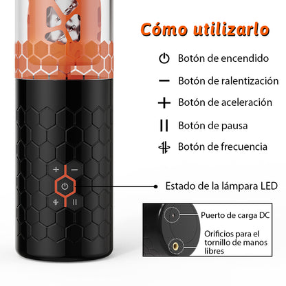 MASTER 6 copo de masturbação telescópico mãos-livres