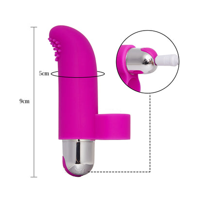 【New】Purple Finger Vibrator with 10 Vibrations