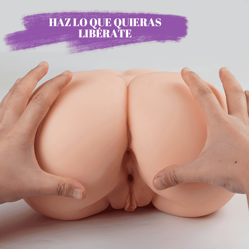 【QUENTE】Masturbador 3D Estrutura Realista Nádegas Vagina Ânus 5,5KG